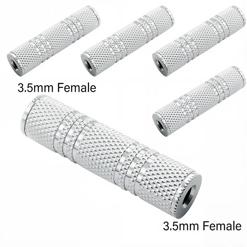 5Pcs 3.5mm 6.35mm Stereo Mono Plug To 3.5mm 6.5mm Audio Jack Connector Adapter Converter for Speaker
