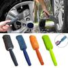 Cepillo de Neumáticos de Microfibra con Mango Largo Herramienta de Limpieza de Ruedas de Coche con Cerdas Suaves Sin Rayaduras Accesorio Esencial para Detallado de Automóviles