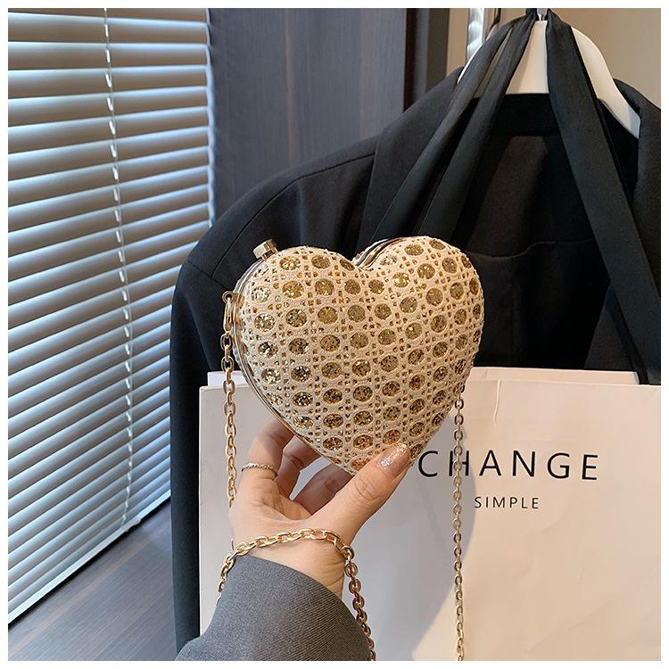 2024 Summer Mini Korean Style Lock Handbag & Heart Coin Purse - Trendy Women's Shoulder Crossbody Bag