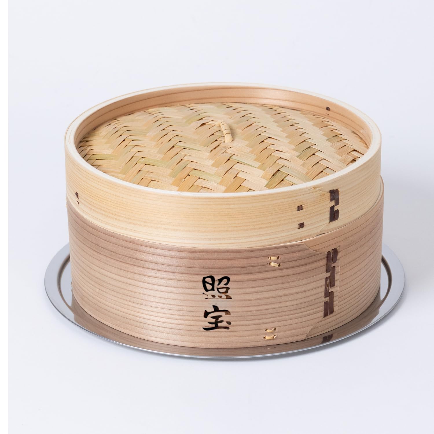 

Steamer and Aluminum Steaming Plate Set 1 [Teiho] [Nakamura Copperware] Japanese-made (Bamboo Tier, 24cm)