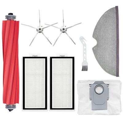 Zubehör für Roborock Q7 Max / Q7 Max+ Staubsauger-Ersatzteil-Ersatzset, Hauptbürste, Bürstenabdeckung, Staubbeutel, Seitenbürste, HEPA-Filter, Wischlappen