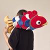 Colorful Koi Fish Plush Toy Soft Stuffed Animal Pillow For Girls 65cm