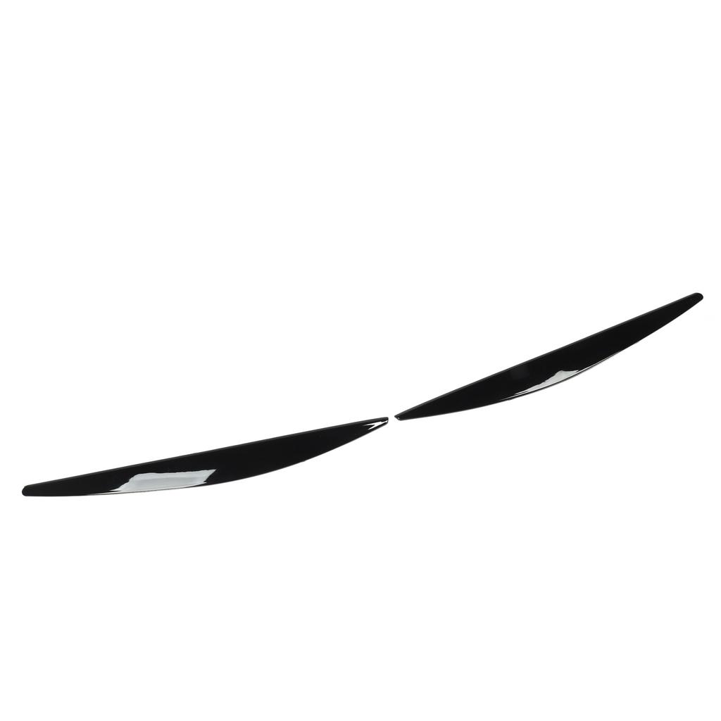 1 par Strålkastarögonbryn Vänster Höger Färgbeständig Främre Strålkastare Ögonlock Trim för Octavia MK3 2015 till 2017 Blanksvart