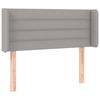 VidaXL Tête de Lit à LED Meuble de Chambre à Coucher Accessoire de Lit Simple Tête de Cadre de Lit Intérieur Gris Clair 3123350