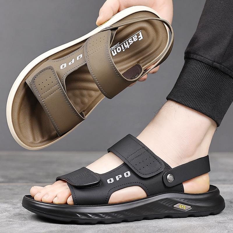 New Summer Beach Slippers Outdoor Open-toed Casual Fashion One-shoe Dual-purpose Sandals Breathable Fashion Versatile Slippers