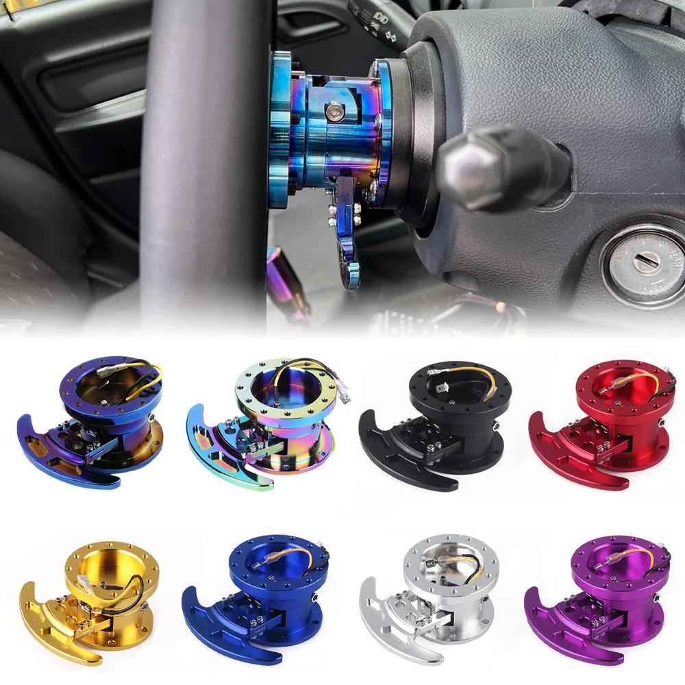 Universal Adapter Aluminum Body Removable Snap Off Boss Kit Tilt Racing Steering Wheel Quick Release Hub Kit Auto Parts