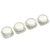 4 Stück Cremetiegel Diamant-Optik Kosmetik Nachfüllbare Flasche Outdoor Reise Camping Kunststoff Kompakter Make-up Leerbehälter