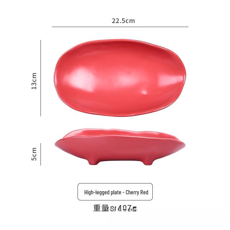 

Керамическая тарелка на высокой ножке «Макарон»