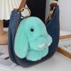 Plush Rabbit Fur Keychain: Cute Rabbit Ornament & Phone Charm