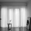 Colorful Window Sheer Curtains For Bedroom Gauze Curtains with Filter Window Screening Solid Door Curtains Drape Sheer Tulle