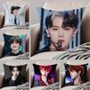 Classic Korean Handsome Singer BByun Baekhyun Cushion Cover Throw Pillow Cover Hidden Button Durable Polyester Chair Cushion