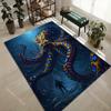 1PC Giant Octopus Underwater Diver Carpet for Living Room Bedroom Sofa Home Decor Rus Non-slip Floor Mat Luxury Gift