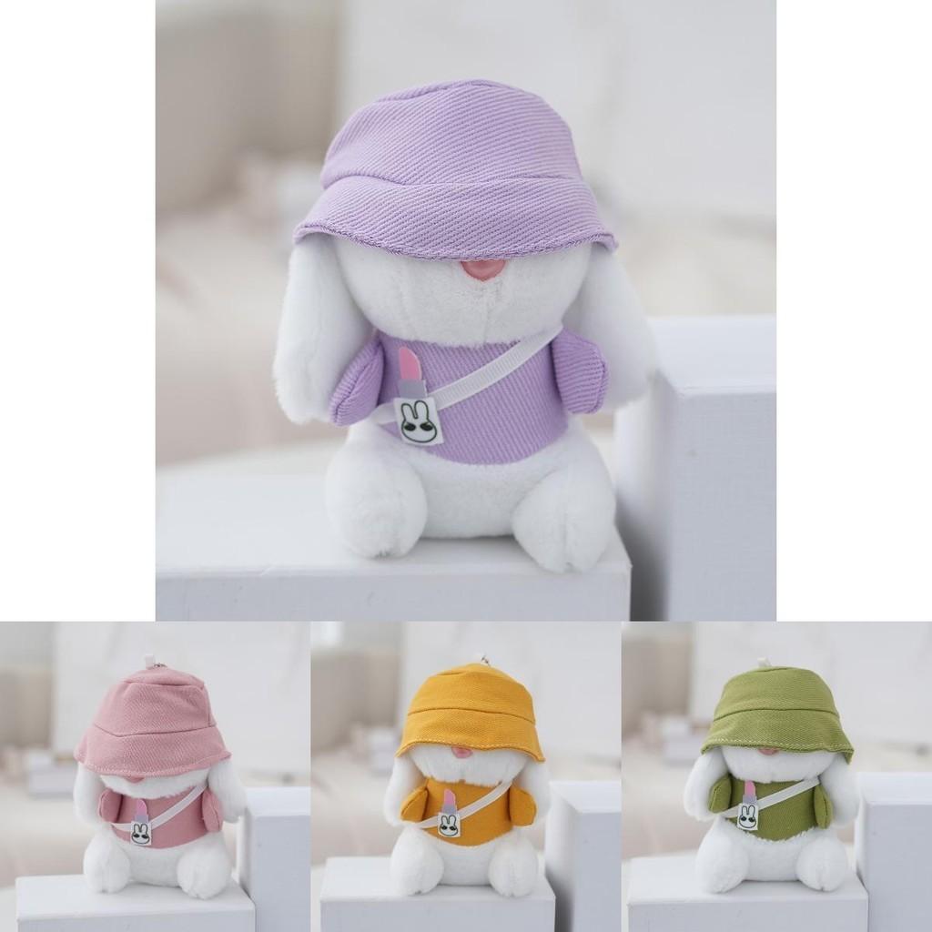 Stylish Pink Bunny Keychain Lovely Car Accessory And Backpack Charm For Trendy Girls