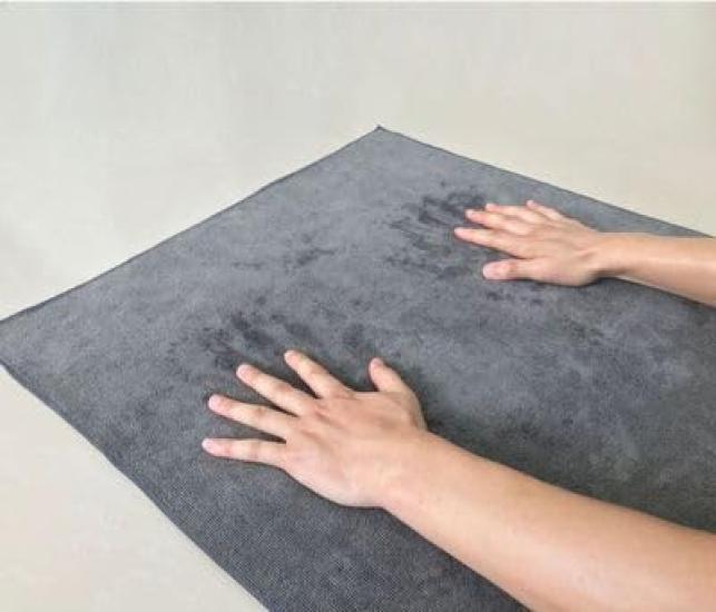 Yoga mat towel hot yoga rug yoga rug towel 183 x 61 cm lightweight hot yoga towel quick drying easy to carry non-slip (purple) [product]