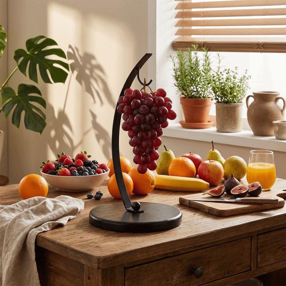 Draining Metal Banana Holder Stable Stand Grape Stand Banana Hanger Rack  Fruit Storage