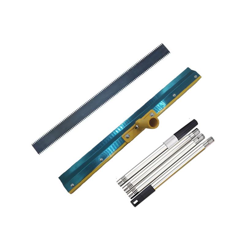 56cm/22inch Cement Self Flow Rake Set Standing Push Blade Cement Self-Leveling Scraper Floor Bottom Plate Trowel Tool