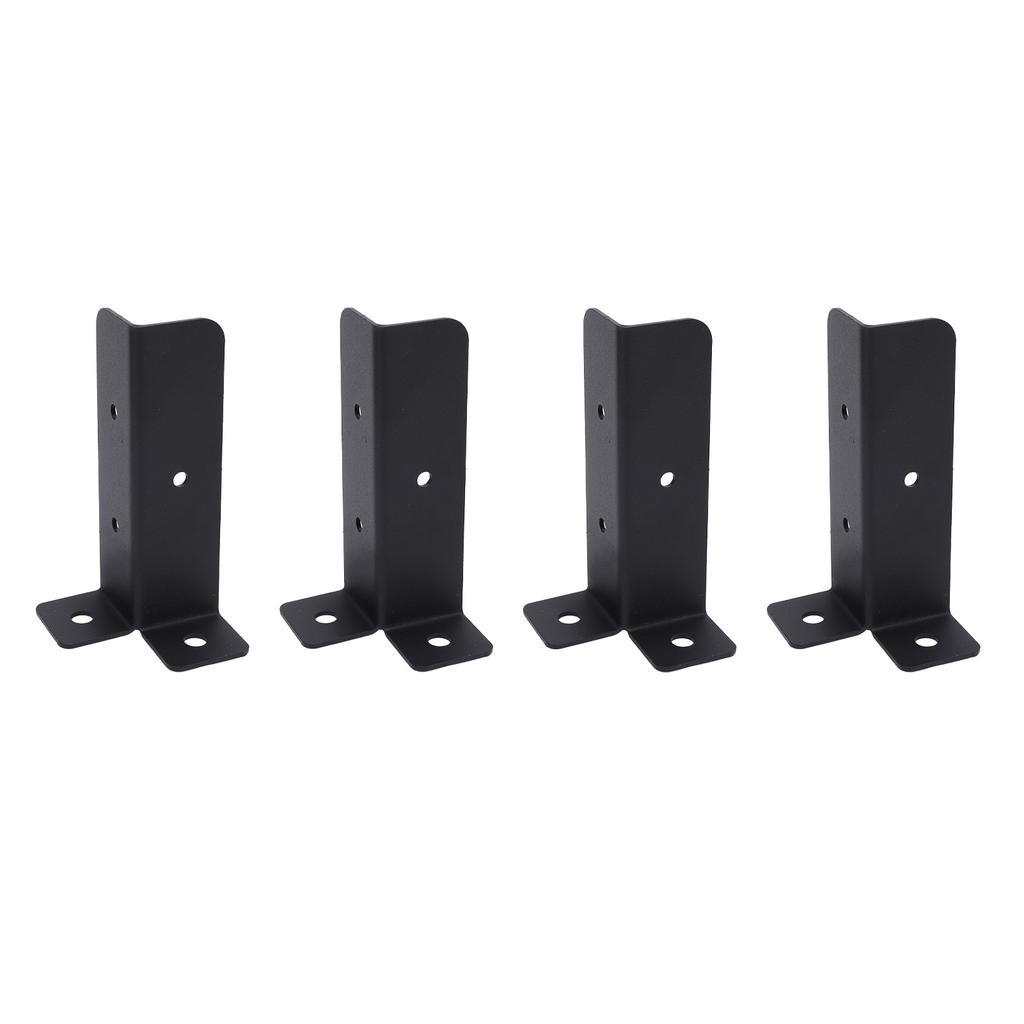 4 Sets Post Anchor Brackets Metal Base Bracket Mounting Kit for Deck Support Heavy Duty Fence Porch Railing Handrails