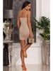 2024 WISH Evropské a americké sexy šaty na ramínka s odhalenými zády a řasením pro ženy