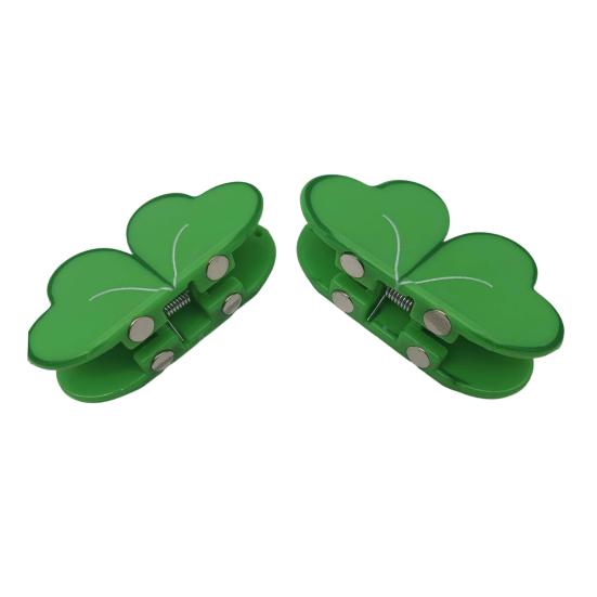 Magnetic Hair Claw Four Leaf Clover Shape Hair Clip No Slip Strong Hold Hair Claw Voluminous Style Hair Accessory