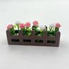 Miniatur Blumen Zaun Pflanzkasten Mini Hochbeet Figure Modell 1/12 Maßstab Puppenhaus Feengarten Dekoration Zubehör