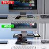 Oatsbasf Computer Monitor Stand Riser Desktop Laptop & Printer & Notebook Holder with Drawer & Phone Holder Knob Adjustment