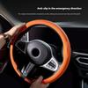 38cm Steering Wheel Cover Nappa Leather Anti Slip Wheel Protector Cover For Toyota Camry CHR Corolla Rav4 Yaris Prado 120 150 FJ