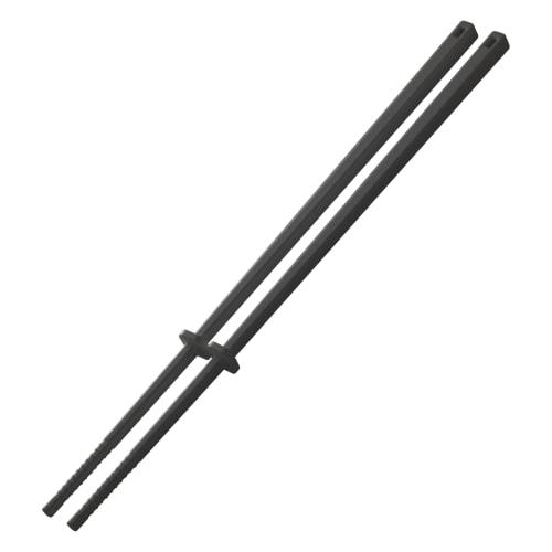 Yamazaki Tower Silicone Cooking Chopsticks, Black, Approx. W0.8 x D0.8 x H30cm, with Chopstick Keeper, Heat-Resistant, 4275