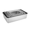 Deep Rectangular Stainless Steel Food Pan