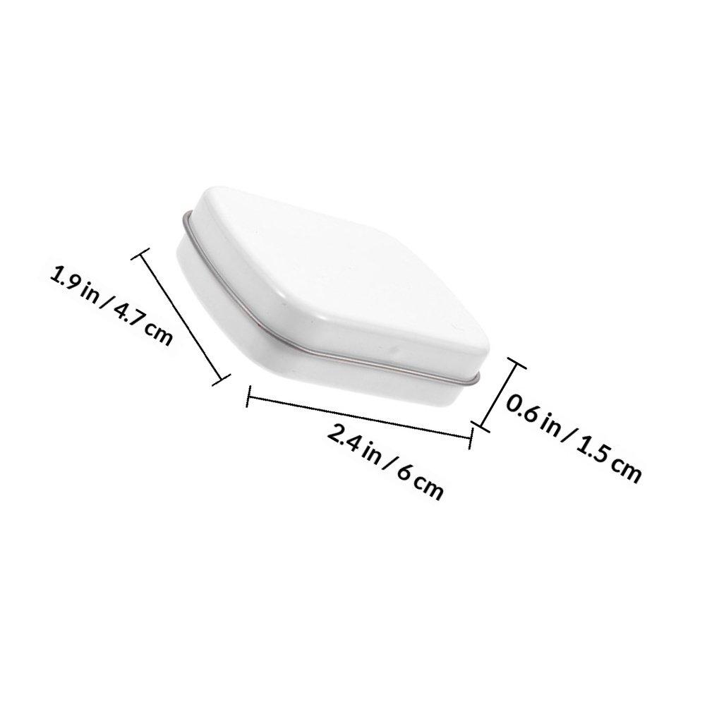 6Pcs Portable Mini Tin Box Small Candy Storage Party Favor Box Jewelry Organizer Travel Wedding Treat Storage Case other белый
