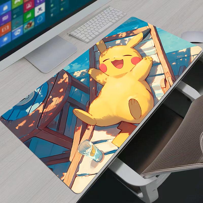 Mouse Pad Pokemon Pikachu Professional eSports Game Players Speed Lock Edge Rubber Game Desk Mousepad Keyboard Mat