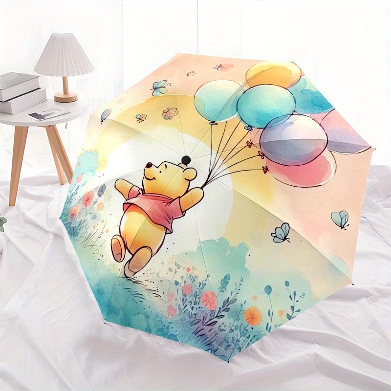 

Disney Balloon,Winnie-the-Pooh,Fantasy Manual Opening and Closing Umbrella, 8-Rib Reinforced Folding Design, Lightweight