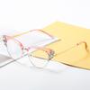 Sexy Ladies Cat Eye Myopia Glasses Clear Lens Anti Blue Light Red Frame Glasses Retro Diamond Rhinestone Eyeglasses Minus -1.75