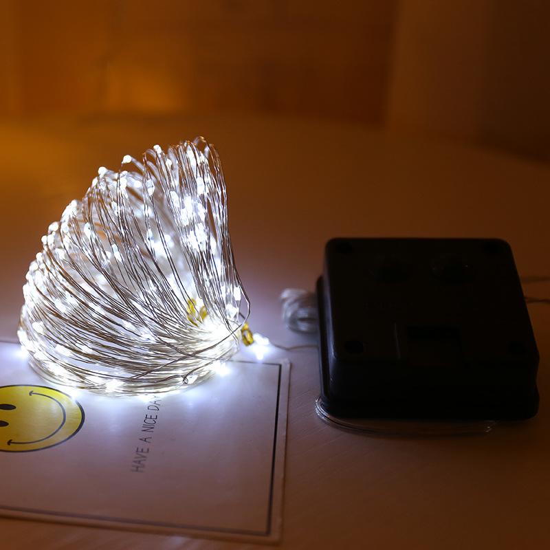 

Waterproof Solar LED Copper Wire String Lights for Patio, Christmas, and Holiday Decoration 7m 50 LEDs білий