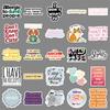 50 Snarky Meme Graffiti Stickers for Water Bottles, Suitcases, and Stationery Decoration.