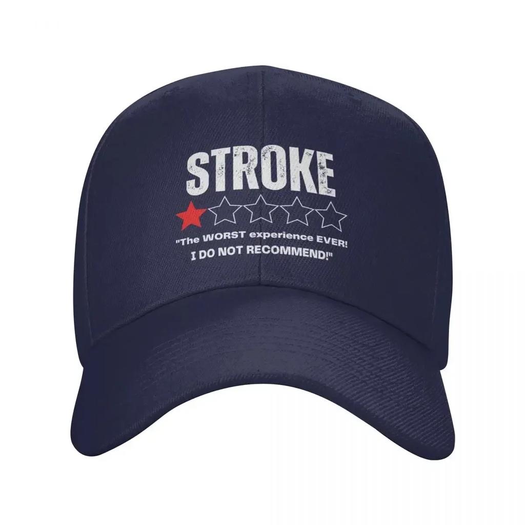 A Funny Review Of Having A Stroke - Stroke  Funny Baseball Cap Military Tactical Cap Bobble Hat Woman Hats Men's
