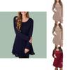Stylish Women's Knitted Sweater Jumper Mini Dress For Cozy Winter And Autumn Wear
