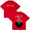 Rapper Dei V Quien Es Dei V Tour 2026 Print T Shirt Unisex Women Vintage Tshirt Shortsleeved Cotton Casual Gothic Punk Tshirts