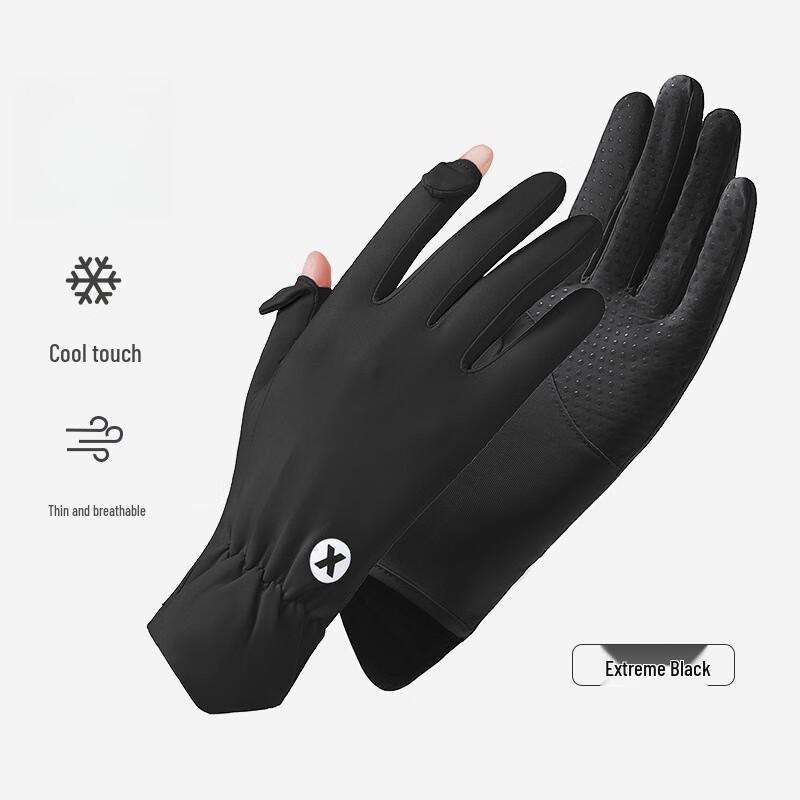 Mi Ling Women's Ice Silk UV Protection Sports Gloves
