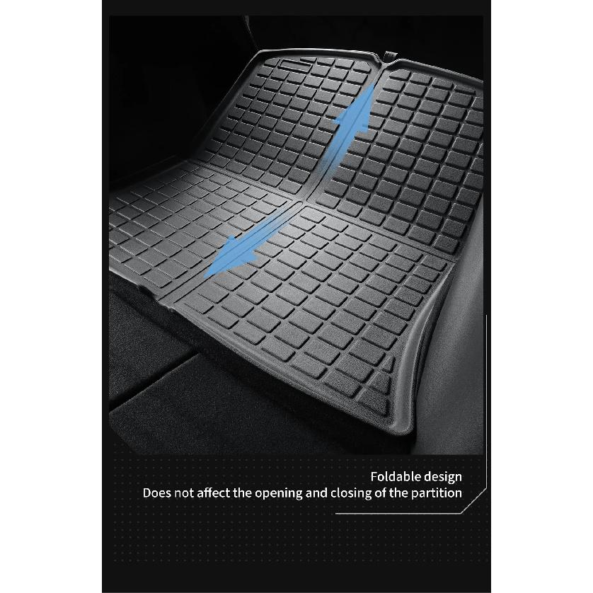 For Tesla Model Y Trunk Mat TPE Front And Rear Trunk Mats Car Interior Accessories Protective Pad ModelY 2024