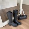 Korean Version of Platform-soled Knight Boots, New Long Boots for Women In Autumn and Winter 2025, Small Men But Knee-high Boots for Women