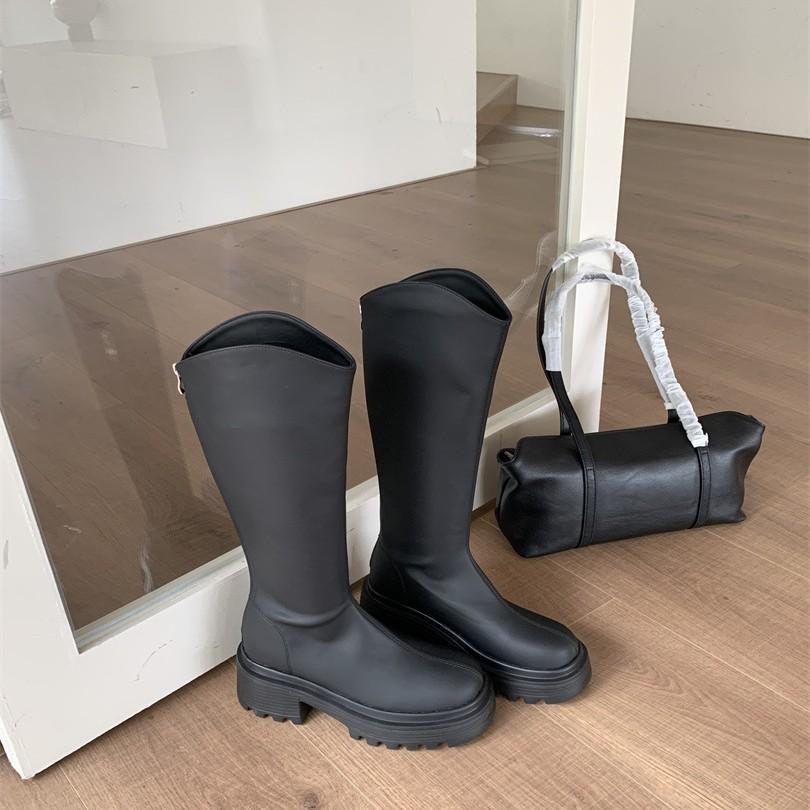 Korean Version of Platform-soled Knight Boots, New Long Boots for Women In Autumn and Winter 2025, Small Men But Knee-high Boots for Women