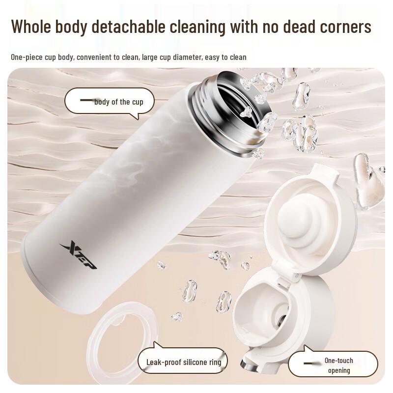 XTEP 400ml Stainless Steel Pop-Up Lid Insulated Bottle
