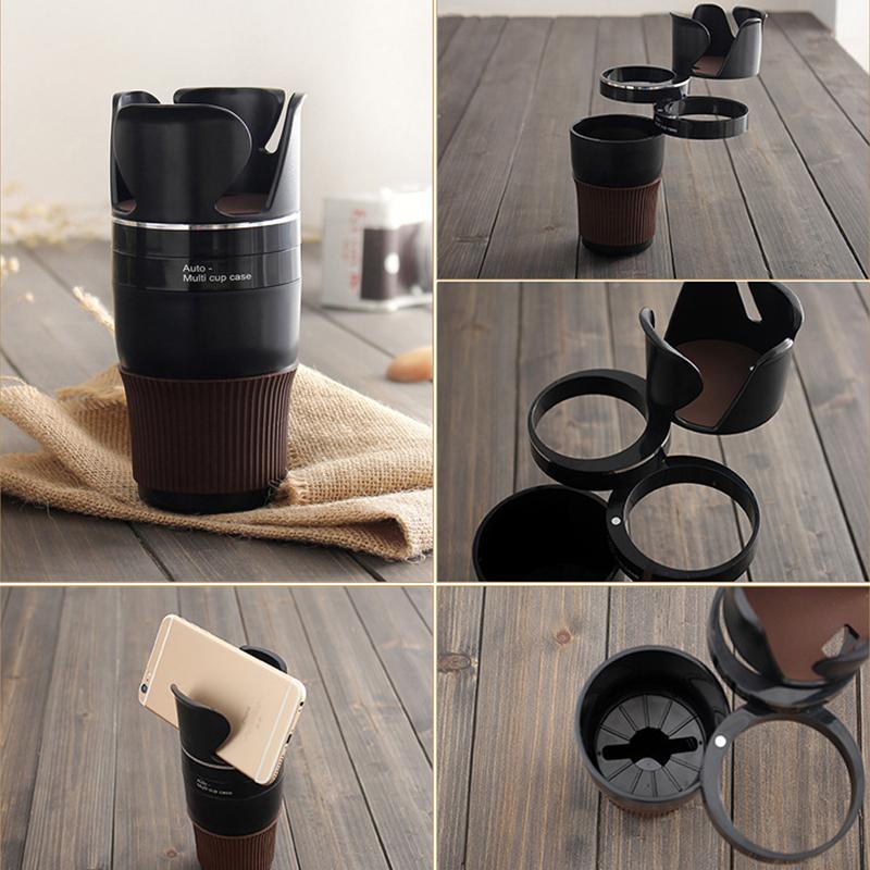 Plastic Car Bottle Drinks Holders Car Cup Holder Coins Keys Organizer Box Stowing Tidying Case Styling Car Interior