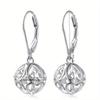 1 Pair of Fashionable and Exquisite Country Earrings, Geometric Hollow Texture Design, Fashionable Daily Matching Style