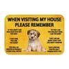 Please Remember Staffordshire Bull Terrier House Rules Doormat Mat Anti-Slip Kitchen Bath Living Room Entrance Rug Carpet
