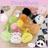 Adorable Plush Biu Biu Animal Head Keychain Creative Cartoon Keychain Gift