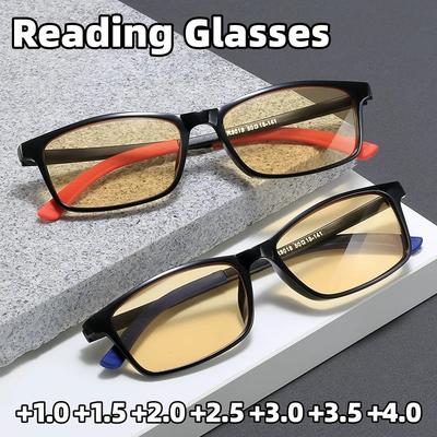 2026 Neue Blaulichtfilternde Nachtsicht-Lesebrille für Presbyopie Unisex Hochauflösende Ultraleichte Lesebrille +1.0 bis +4.0