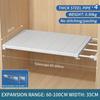 Retractable Wardrobe Shelf Divider and Organizer