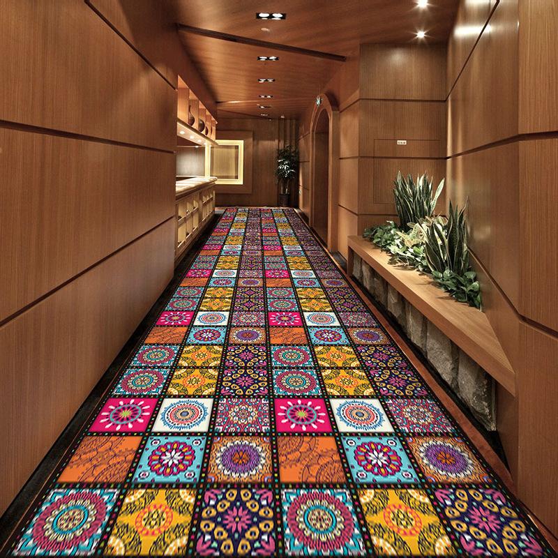 WTEMPO Long Corridor Carpet Stairway Hotel Kitchen Carpe Door Mat Foot Mat Door Mat Entrance Mat