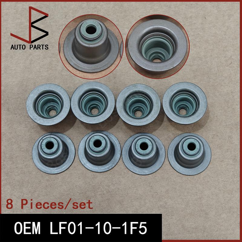8 Pieces/set Valve Stem Seal Ring OEM LF01-10-1F5 LF01101F5 LF01 10 1F5 SS45969 for MAZDA 3 2013-2019 for VOLVO S60 II 2010-2019